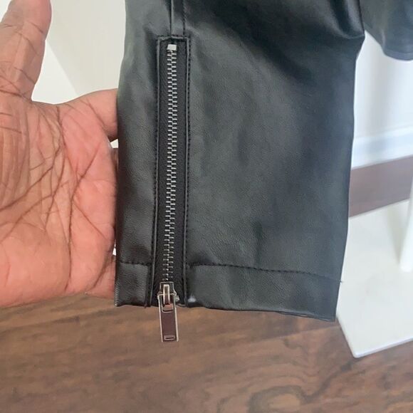 Lord & Taylor Faux Tassel Moto Leather Jacket L - Picture 5 of 9